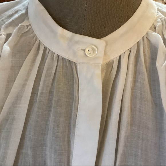 NWT Banana Republic Oversized Ramie Shirt, White, Relaxed fits like Medium - Picture 8 of 8